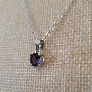 Purple Pendant Necklace